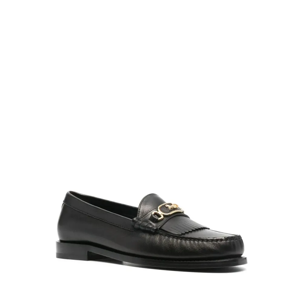 DAMES CELINE Loafers^e Leren Tassel Instap Schoenen
