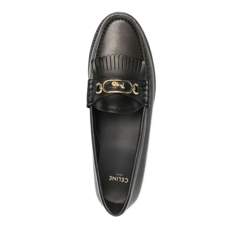 DAMES CELINE Loafers^e Leren Tassel Instap Schoenen