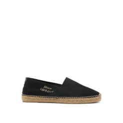 Heren Saint Laurent Espadrilles^e Logo Espadrilles Canvas Rubberen Zool