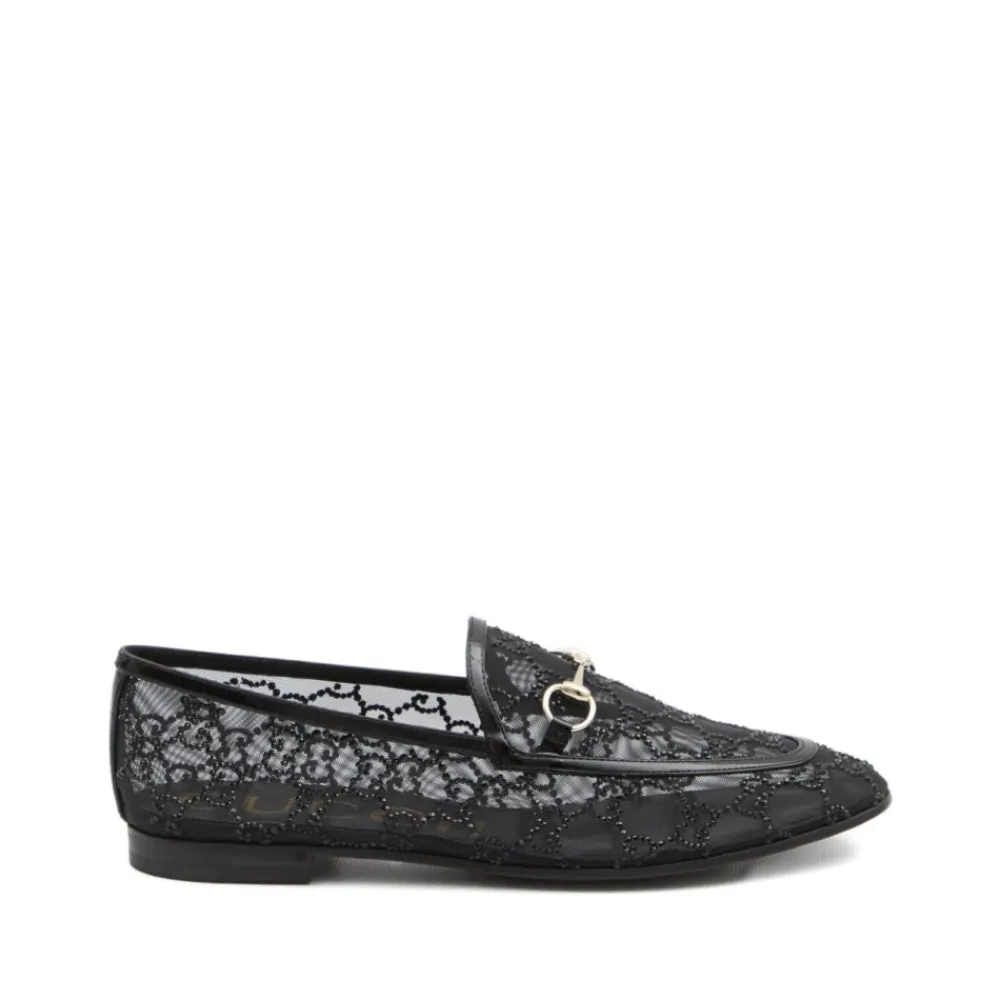 DAMES Gucci e Platte Kristal Loafers
