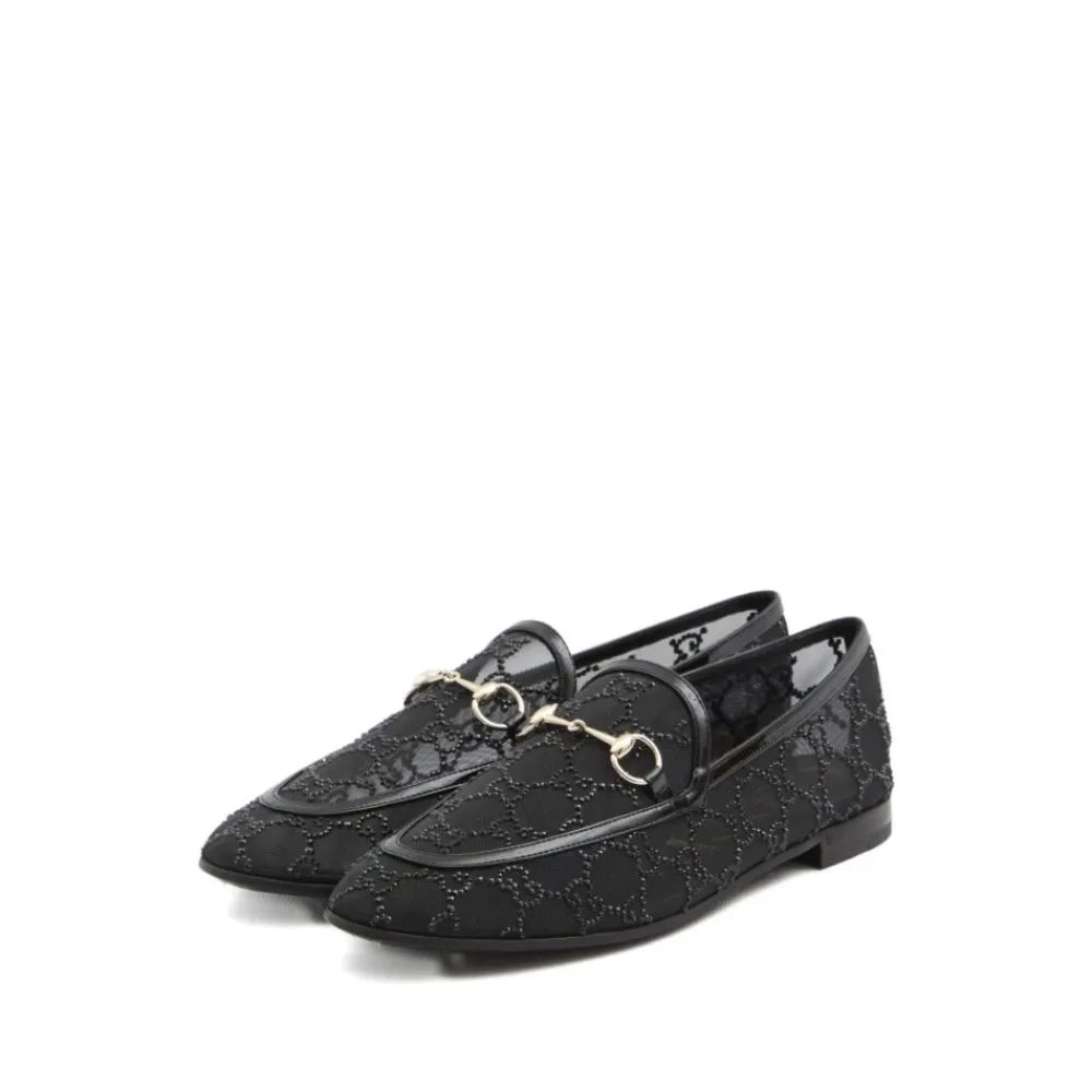 DAMES Gucci e Platte Kristal Loafers