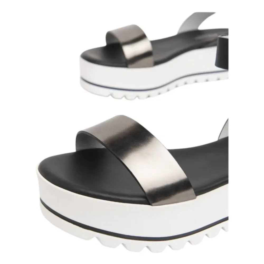 DAMES Nerogiardini Sandalen^e Platte Sandalen