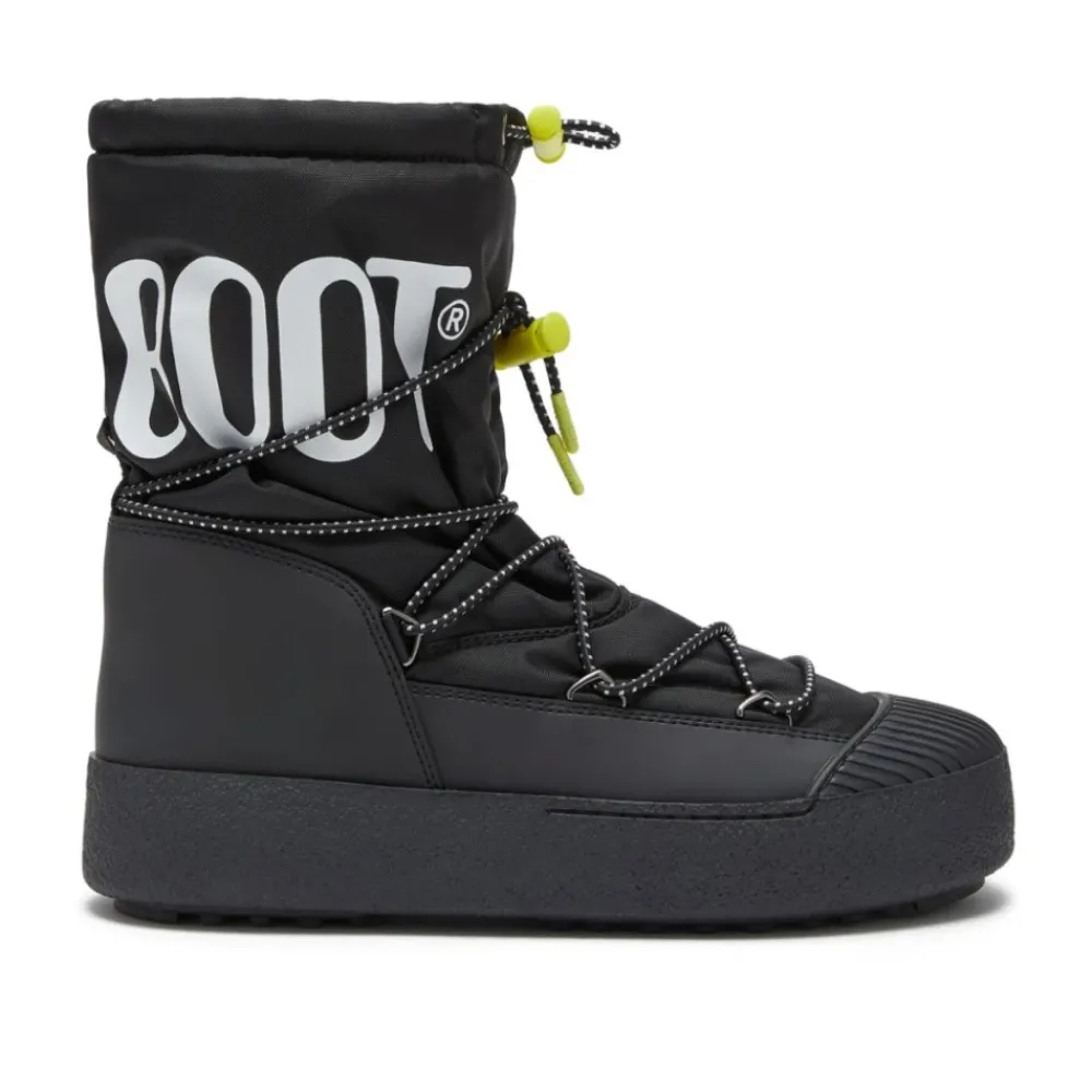 Heren Moon Boot Snowboots^e platte schoenen met PVC-details