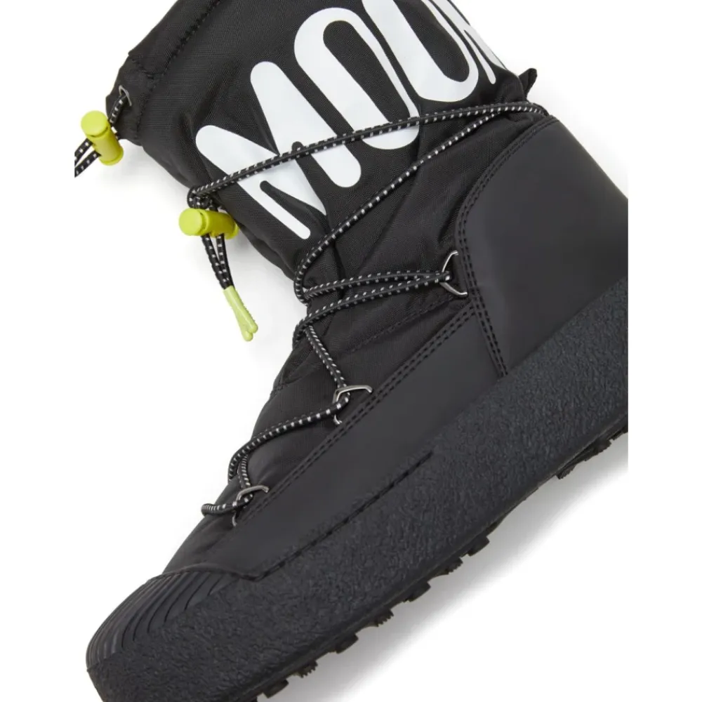 Heren Moon Boot Snowboots^e platte schoenen met PVC-details