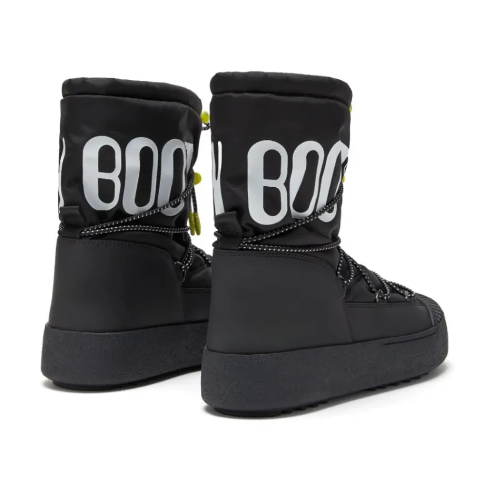 Heren Moon Boot Snowboots^e platte schoenen met PVC-details
