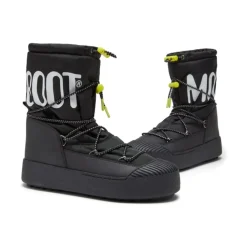 Heren Moon Boot Snowboots^e platte schoenen met PVC-details