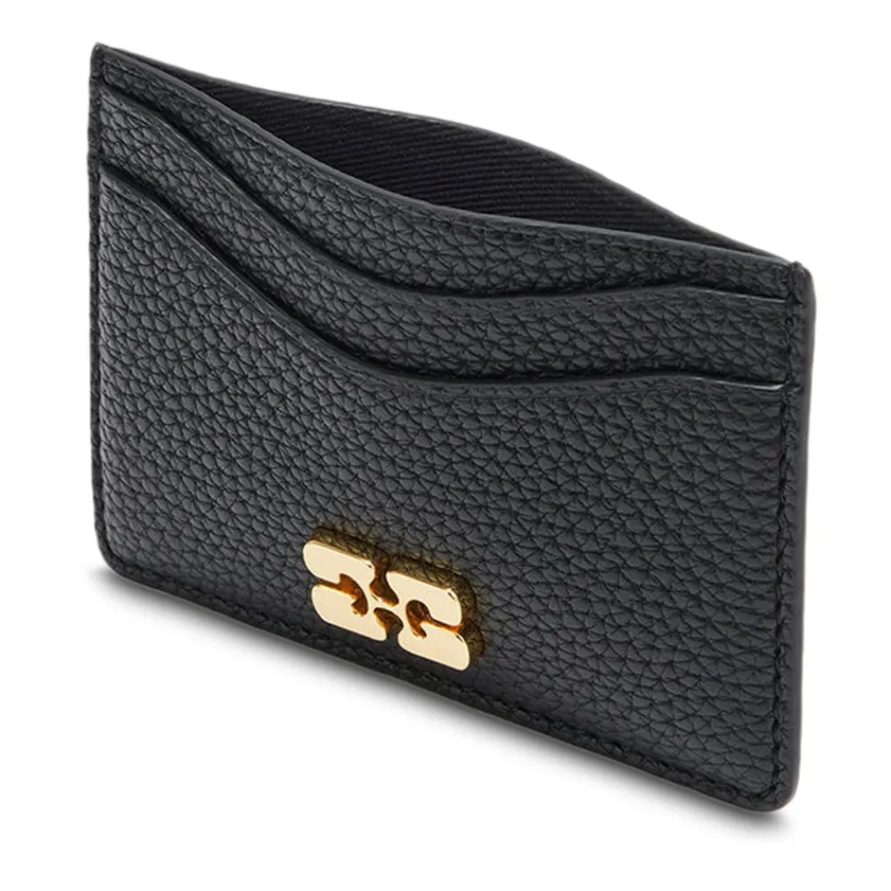 DAMES Ganni e Portemonnees Kaarthouder Korrelig Goud