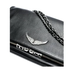 DAMES Zadig & Voltaire Clutches^e Rock Clutch met Zilveren Details
