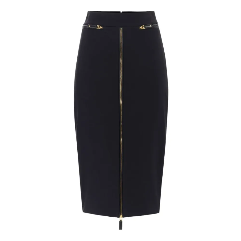 DAMES Elisabetta Franchi Rokken^e Rok met Rits aan de Voorkant