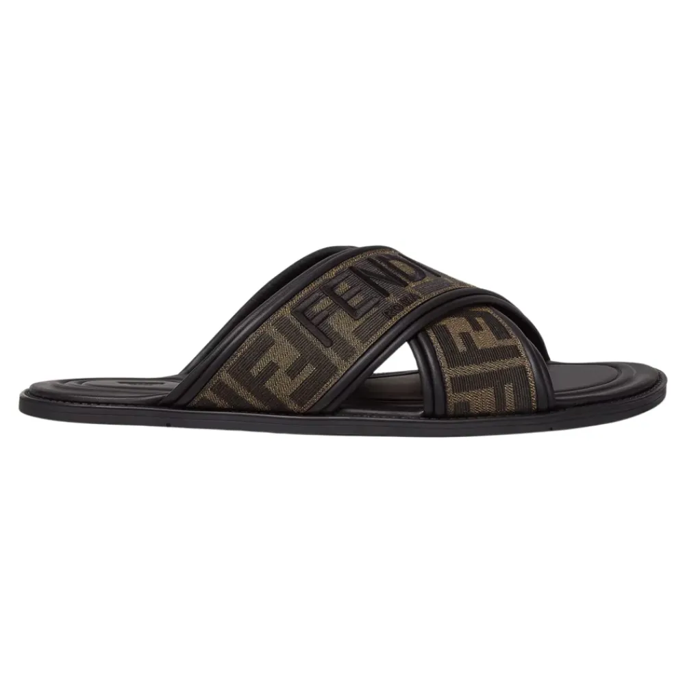 Heren Fendi e Sandalen met FF Motief
