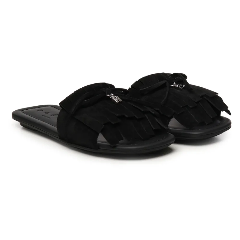 DAMES Hogan Slippers^e Sandalen met Franjes