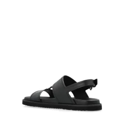 Heren Versace e Sandalen met Gesp en Platte Rubberen Zool