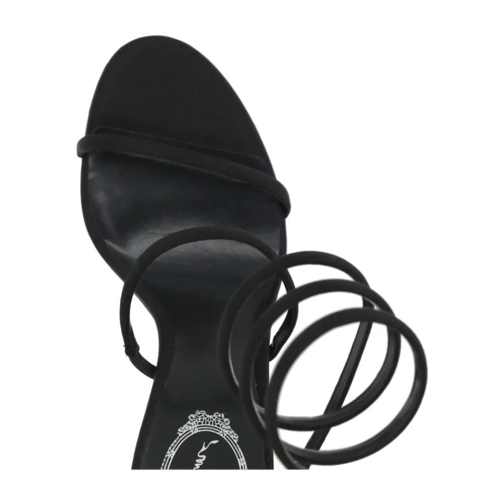 DAMES René Caovilla Sandalen^e Satijnen Hoge Hak Sandalen