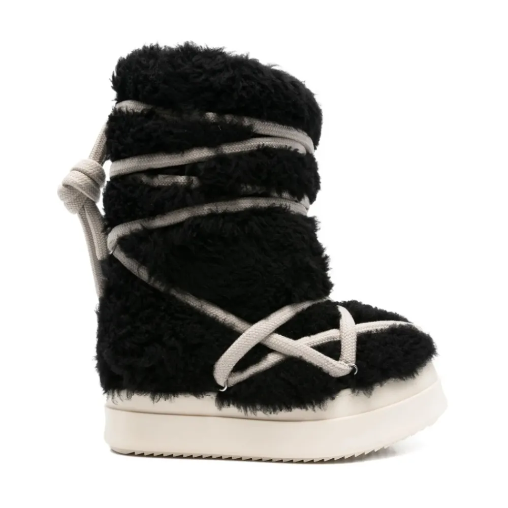Heren Rick Owens e Shearling Veterschoenen