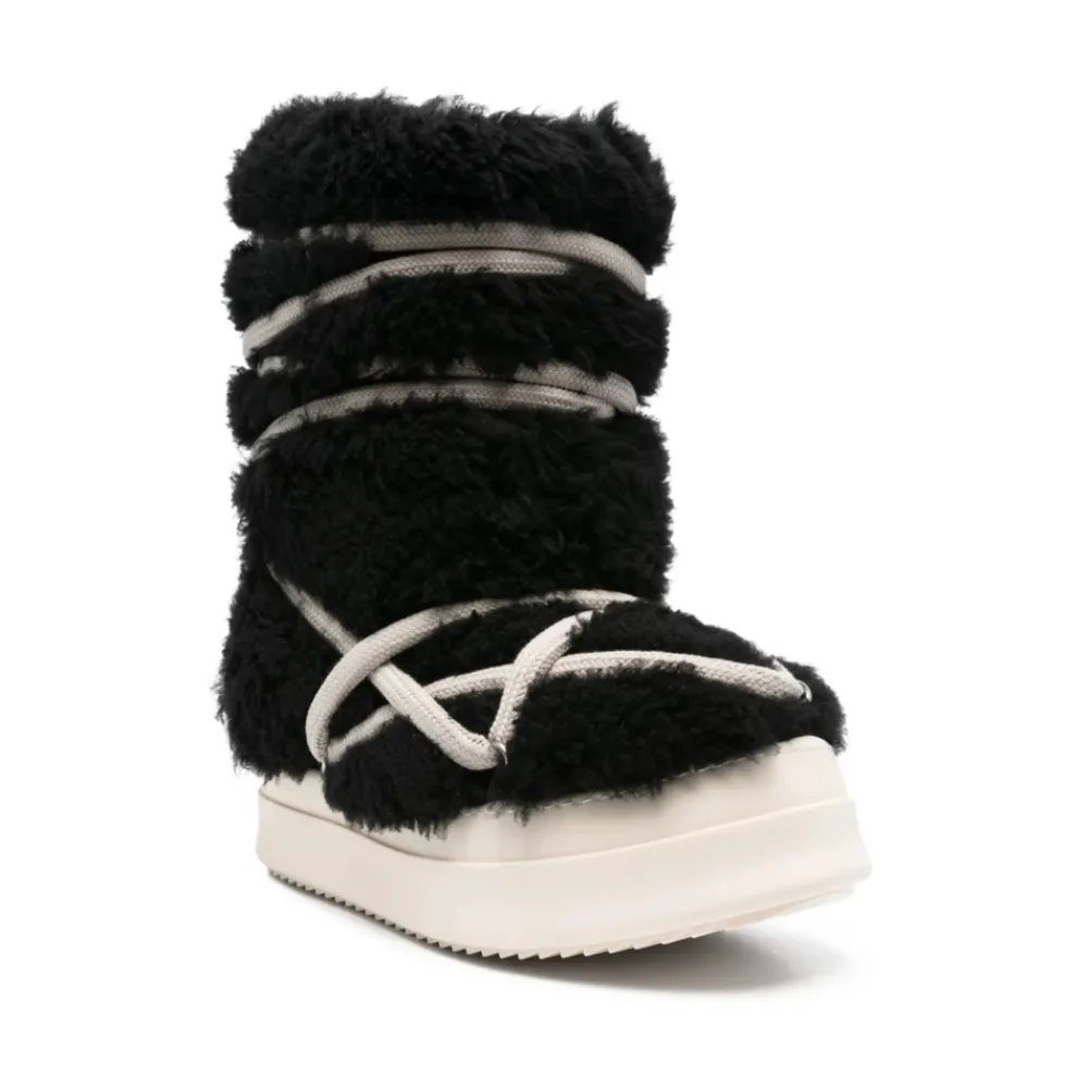 Heren Rick Owens e Shearling Veterschoenen