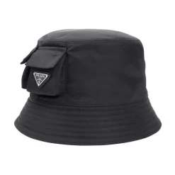 Heren Prada Hoeden^e Stijlvolle Hoed met Uniek Ontwerp