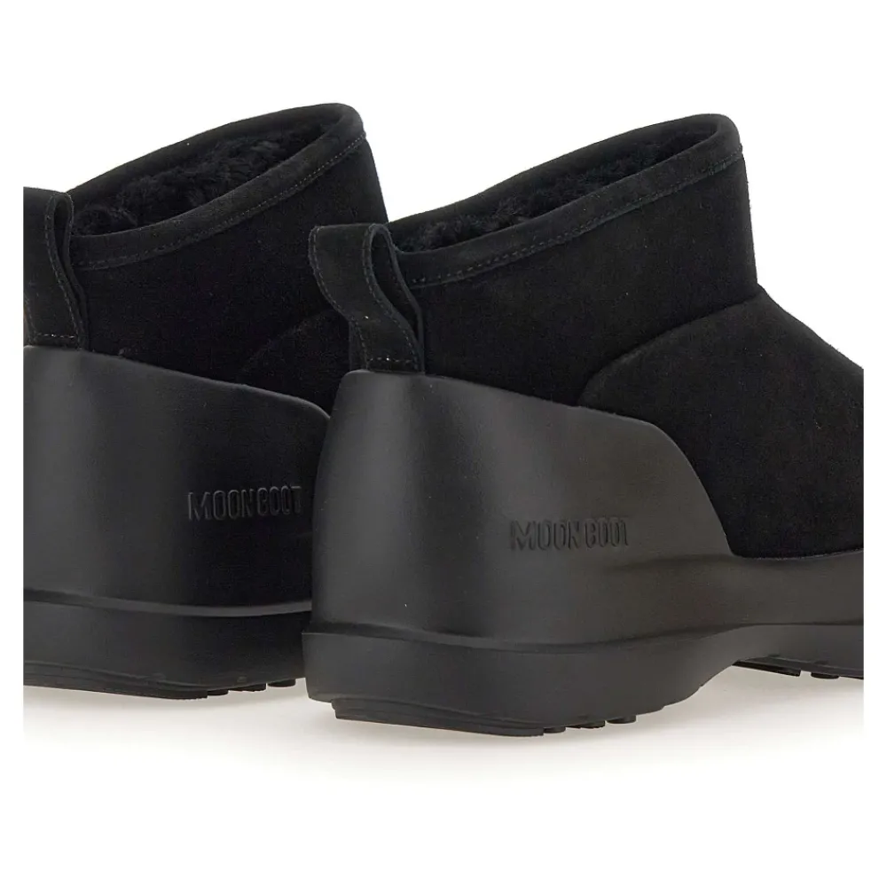 Heren Moon Boot e Suède Bontgevoerde Winterlaarzen