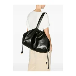 DAMES Isabel Marant Shoppers^e Trekkoordtas met Magnetische Sluiting