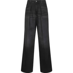 DAMES Haikure Jeans^e Wijde Pijp Jeans met Gebeeldhouwde Plooien