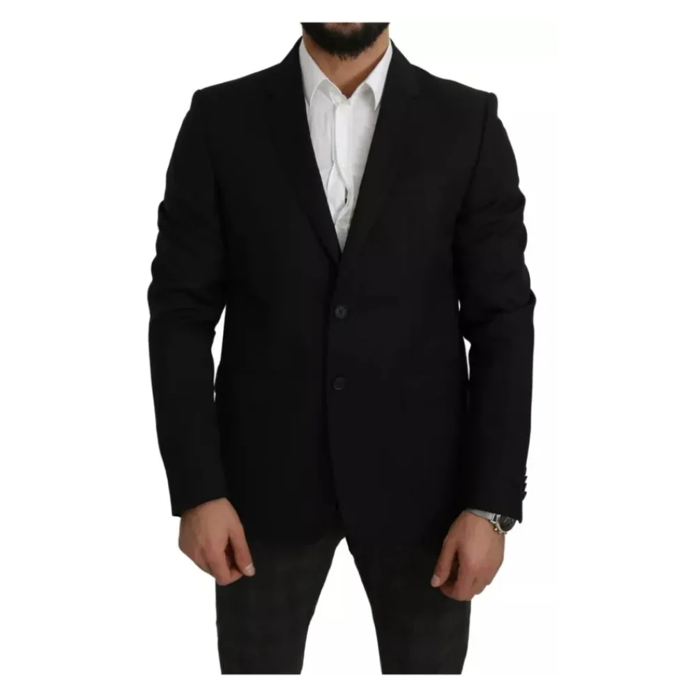 Heren Dolce & Gabbana Kostuums^e Wol Slim Fit Blazer