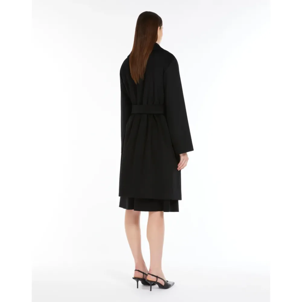 DAMES Max Mara Studio e wollen jas met riem