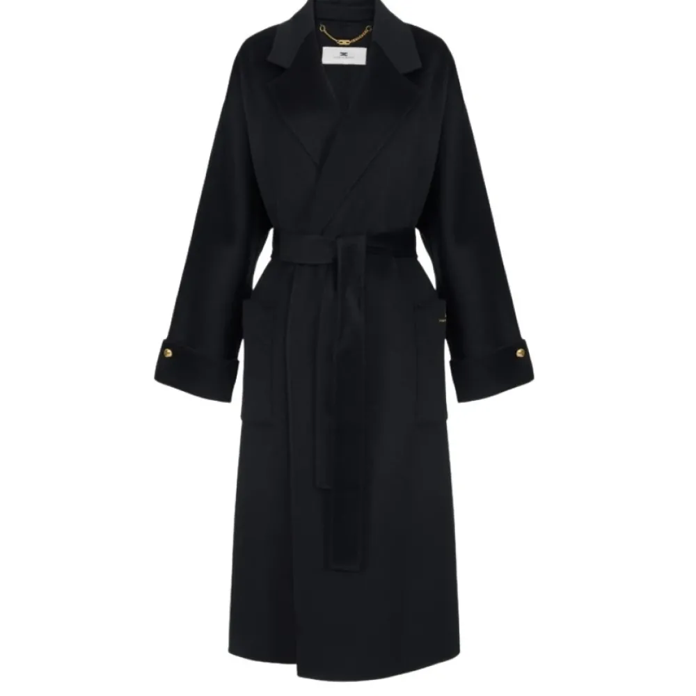 DAMES Elisabetta Franchi Trenchcoats & Mantels^e Wollen Omslagjas