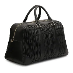 DAMES Kazar e zachte gewatteerde leren reistas