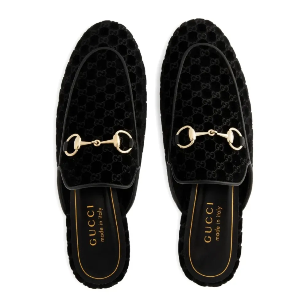 DAMES Gucci Loafers^e Zijde & Nylon Sandalen