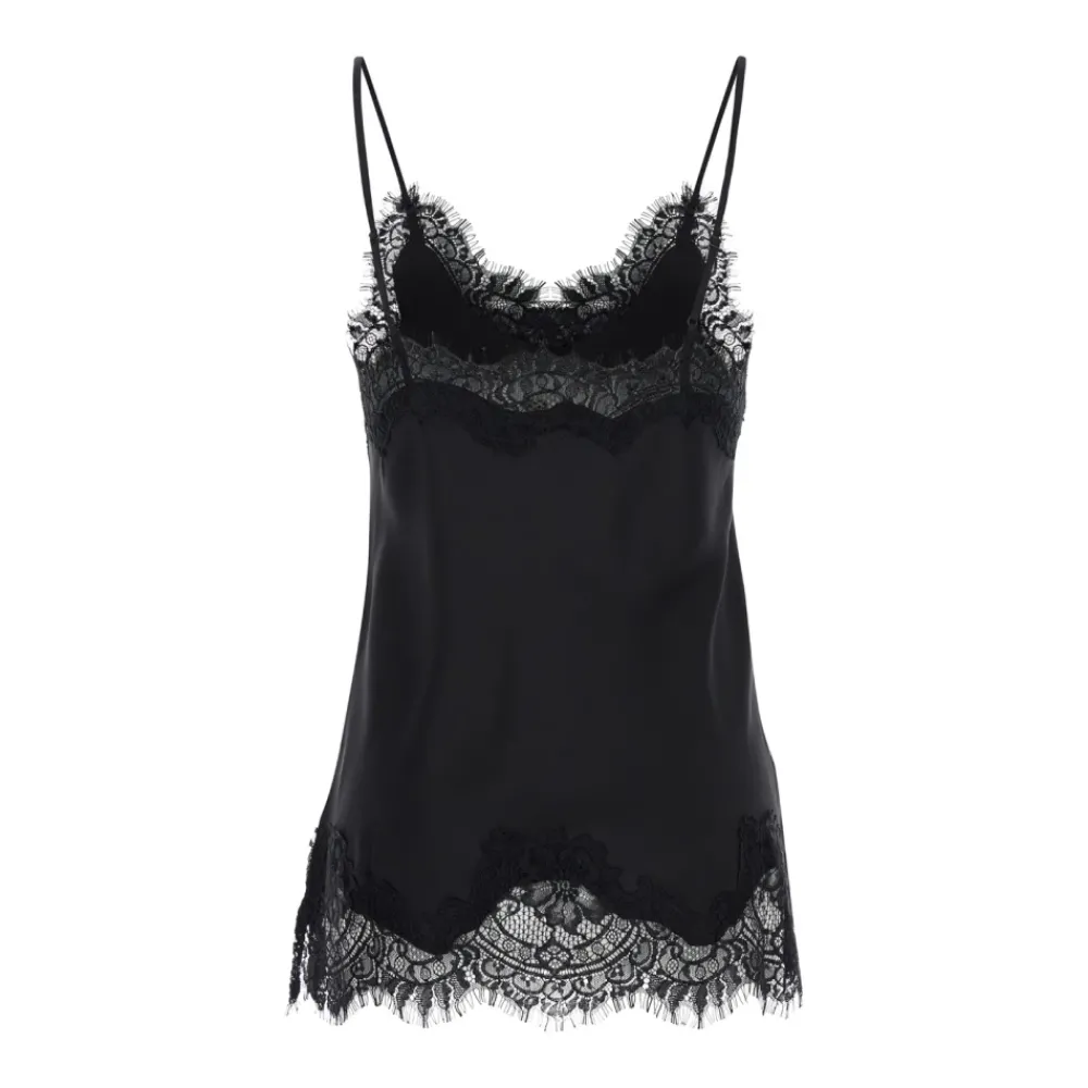 DAMES Gold Hawk e Zijden Camie Top met Kant